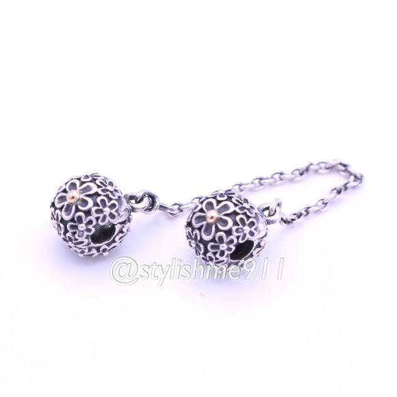 Authentic PANDORA Bouquet Clip Safety Chain - Picture 8 of 12